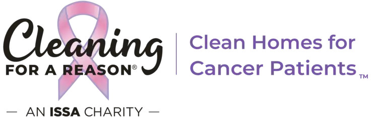 Cleaning for a Reason logo, an ISSA charity providing free home cleaning services for cancer patients